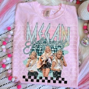 Megan Moroney pink comfort color T-shirt